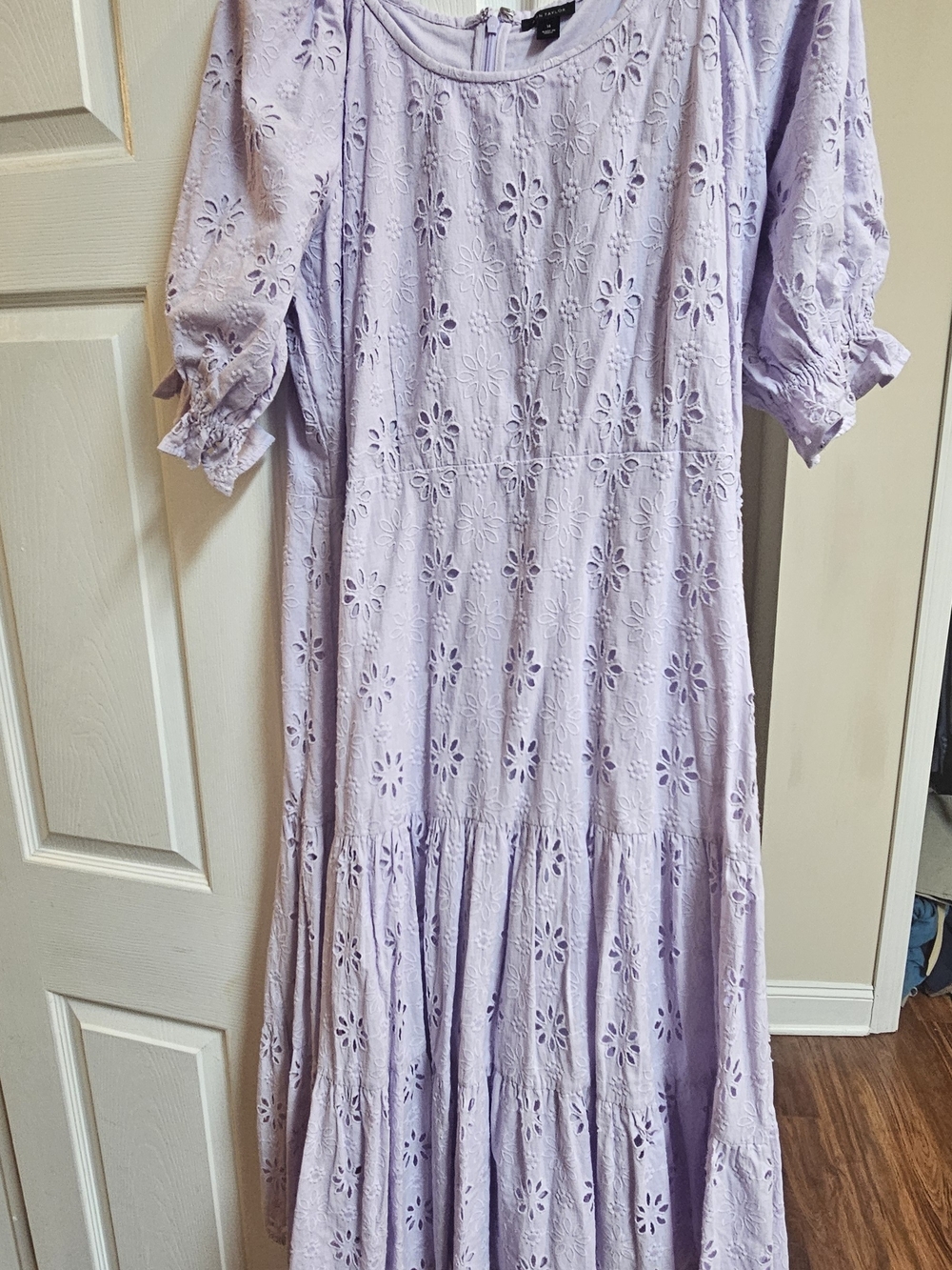 Ann Taylor Lilac Eyelet Dress